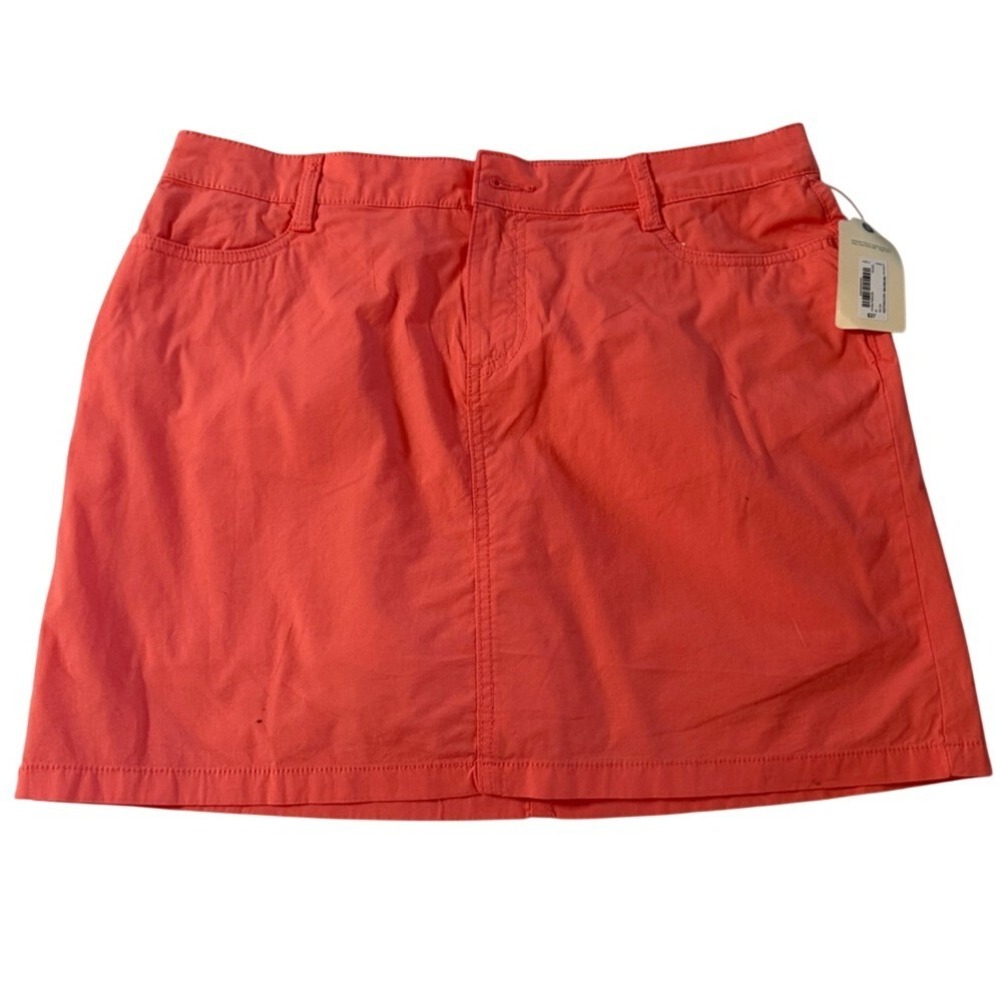 St John's Bay Skort Womens 10 Georgia Peach‎ Coral Pink Casual Mini Skirt Shorts